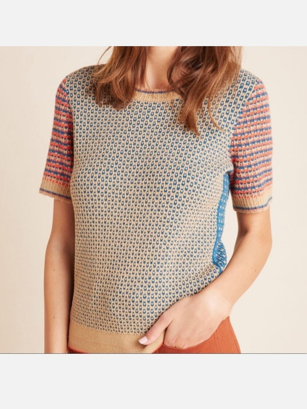 Anthropologie Teal Sweater Top